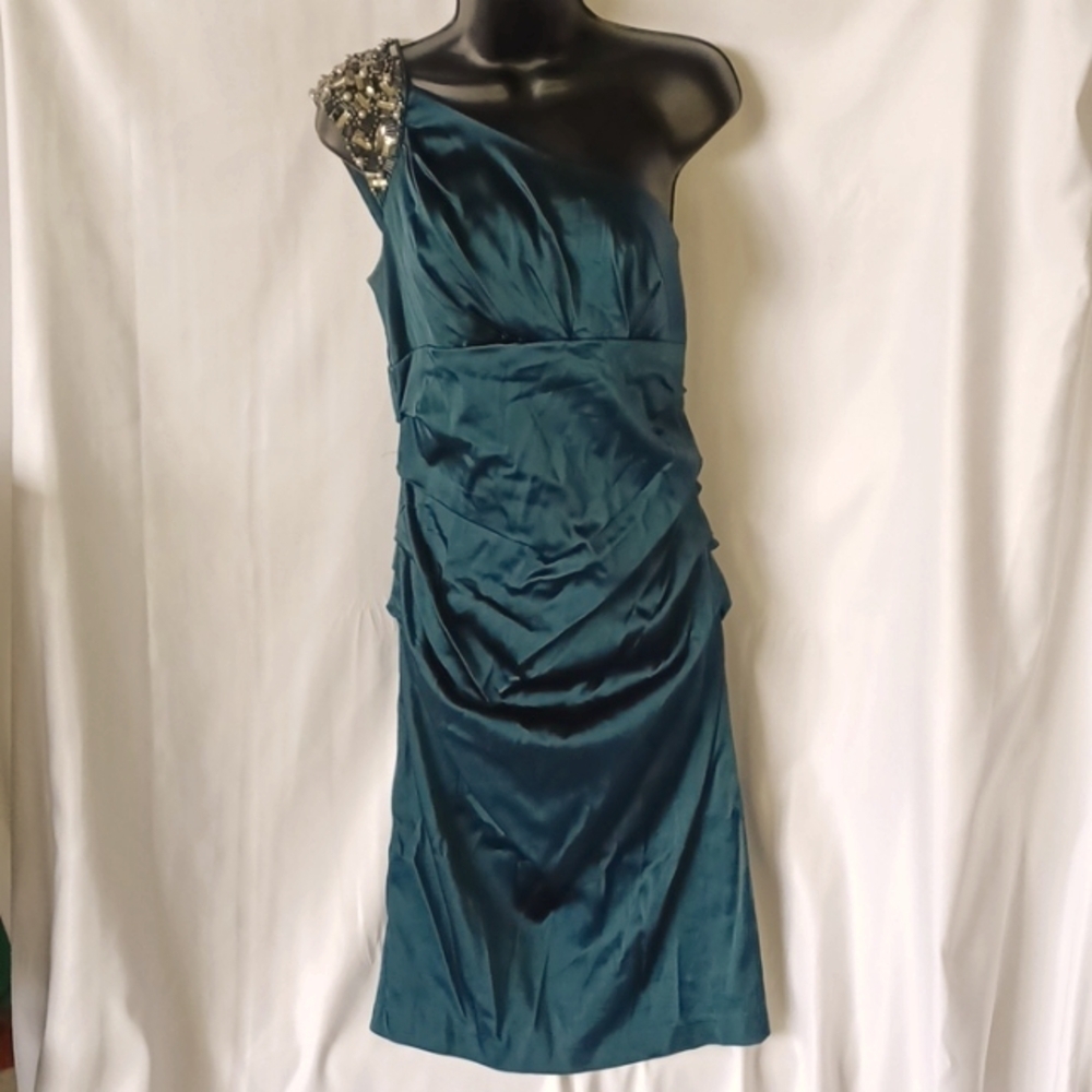 Suzi Chin For Maggie Boutique Dress, Dark green,  sz 8